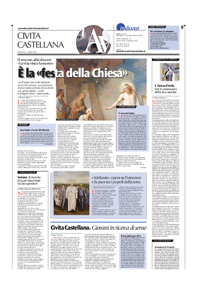 Avvenire - pagina diocesana del 05/04/2015